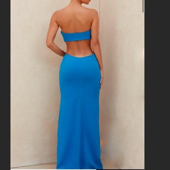 house of cb blue strapless dress Rent House Of CB Hallie and Cassidy Set Bluebell